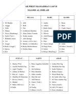 DAFTAR PIKET RAMADHAN 1445 H