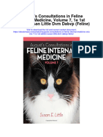 Download Augusts Consultations In Feline Internal Medicine Volume 7 1E 1St Edition Susan Little Dvm Dabvp Feline full chapter