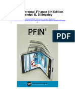 Pfin 6 Personal Finance 6Th Edition Randall S Billingsley All Chapter