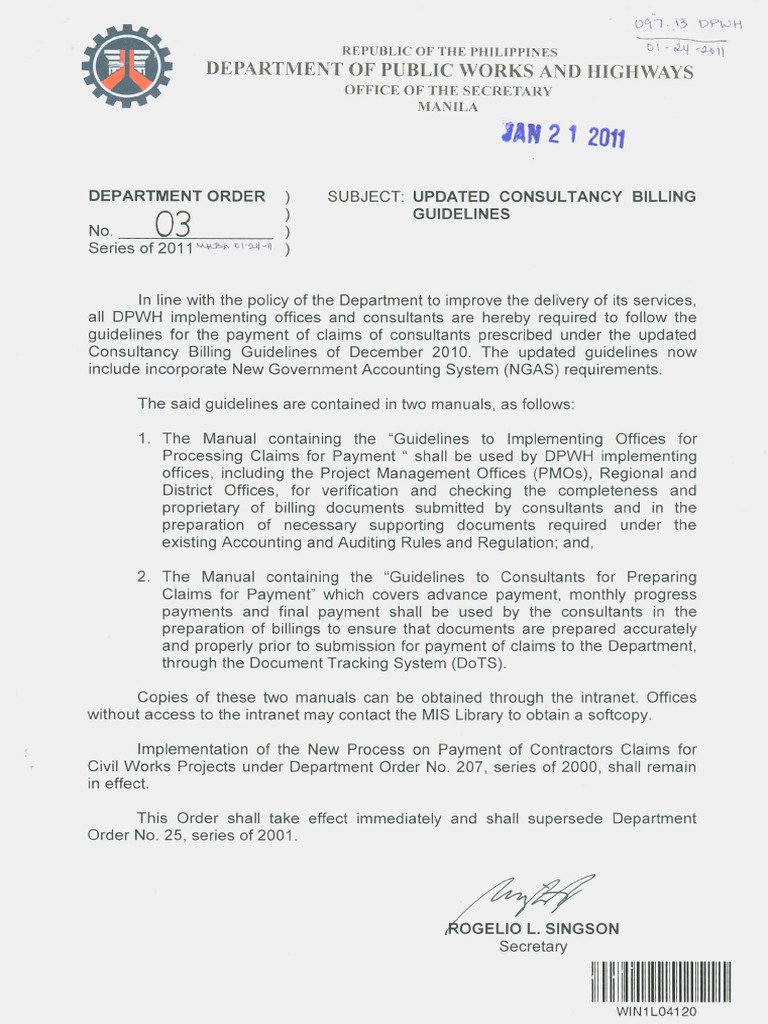 Do 003 S2011 Updated Consultancy Billing Guidelines Pdf