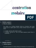 Concentration Molaire