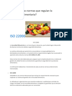 Cuáles Son Las Normas Que Regulan La Inocuidad Alimentaria ISO 20000