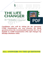 The Life Changer 195 JAMB Novel Questions & Answers 