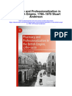 Pharmacy and Professionalization in The British Empire 1780 1970 Stuart Anderson All Chapter