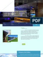 Pre Oral Presentation Web Based Resort Booking and Management System