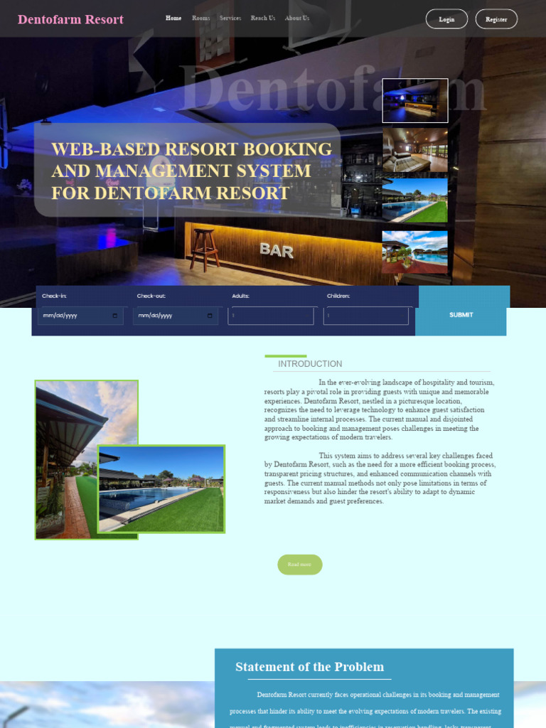 Pre Oral Presentation Web Based Resort Booking and Management System ...