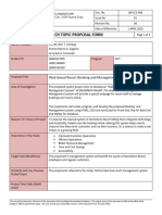 (Title Proposal Form) Web Based Booking and Management System For Dentofarm Resort