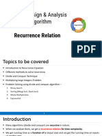 2CS503 Design & Analysis of Algorithm: Unit-3 Divide and Conquer Algorithm