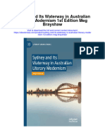 Sydney and Its Waterway in Australian Literary Modernism 1St Edition Meg Brayshaw Full Chapter