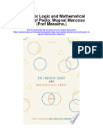Download Syllogistic Logic And Mathematical Proof Prof Paolo Mugnai Mancosu Prof Massimo full chapter