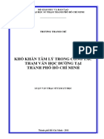 Luận văn Thạc sĩ Tâm lý học_ Khó khăn tâm lý trong công tác tham vấn học đường tại thành phố Hồ Chí Minh_1049037