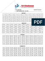 SR Elite, SR Aiims s60 & LTC Vaidyah Neet Grand Test - 8 Paper Key (07!04!2024)