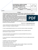 AVALIAÇÃO MENSAL  1º BIMESTRE  8º ANO E. E. AMÉLIA PASSOS