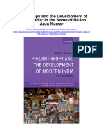 Philanthropy and The Development of Modern India in The Name of Nation Arun Kumar All Chapter