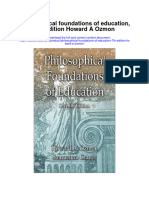 Download Philosophical Foundations Of Education 7Th Edition Howard A Ozmon all chapter