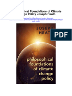 Philosophical Foundations of Climate Change Policy Joseph Heath All Chapter