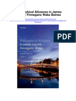 Download Philosophical Allusions In James Joyces Finnegans Wake Baines all chapter