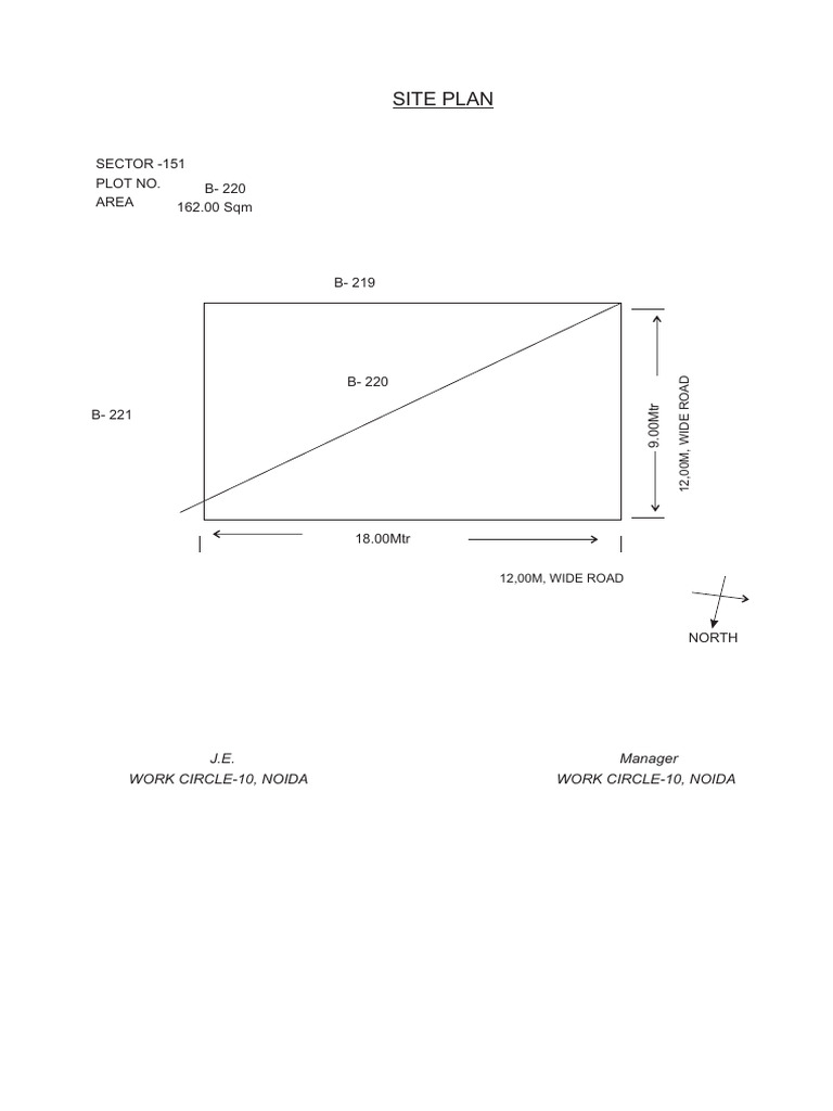 Site Plan for Sector 151, Plot B-220 | PDF