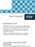 Wine Storage and Service