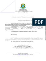 73 - Estabelece o PLANTÃO JUD. Mês de Março-2021