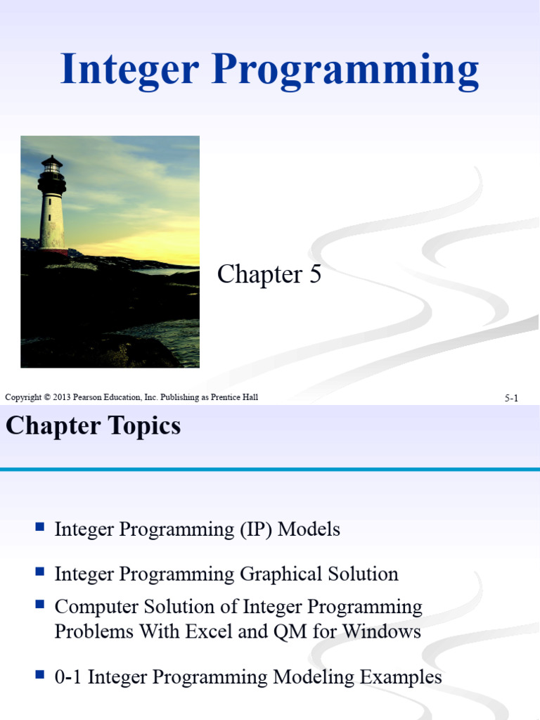 Integer Programming | Download Free PDF | Capital Budgeting ...