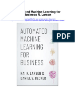 Download Automated Machine Learning For Business R Larsen full chapter