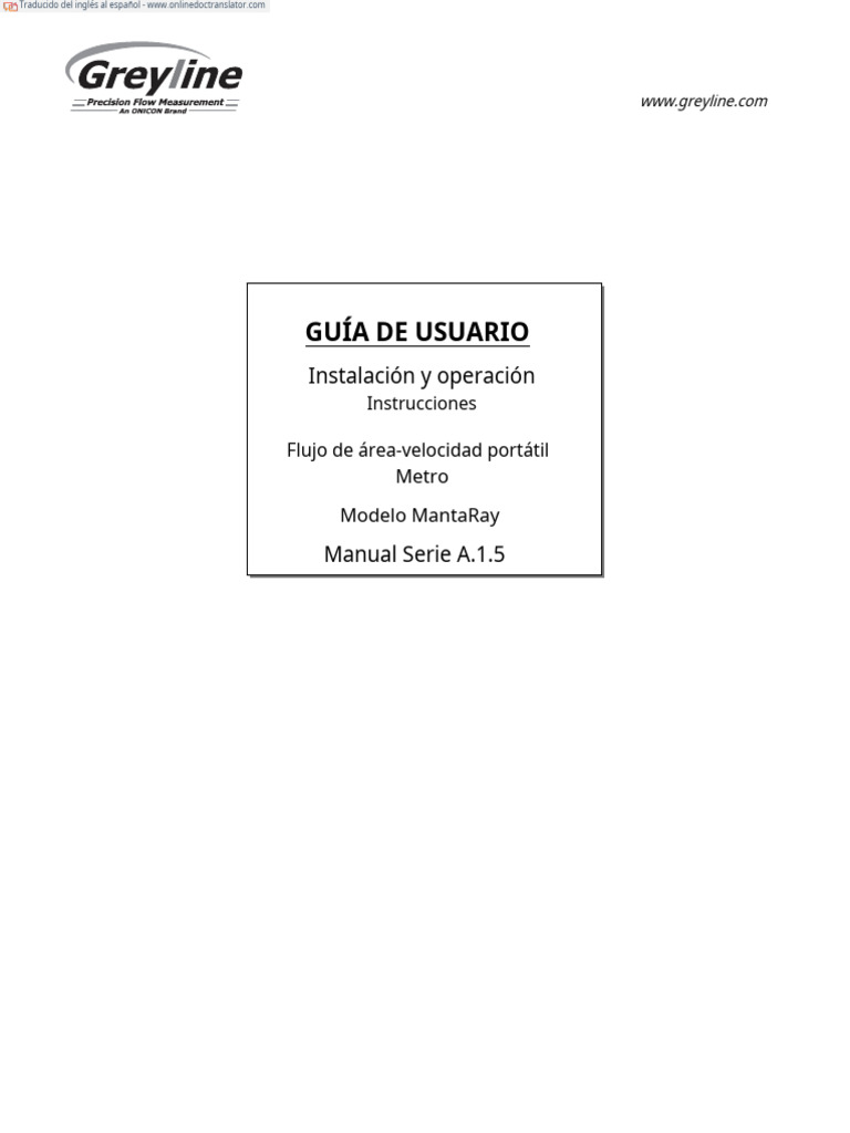 Mantaray Manual.en.Es PDF Relé USB
