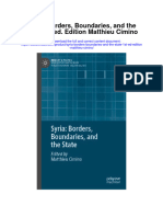 Syria Borders Boundaries and The State 1St Ed Edition Matthieu Cimino Full Chapter