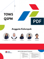 Analisis SWOT, ToWS, QSPM PT. Pertamina - Kelompok 4