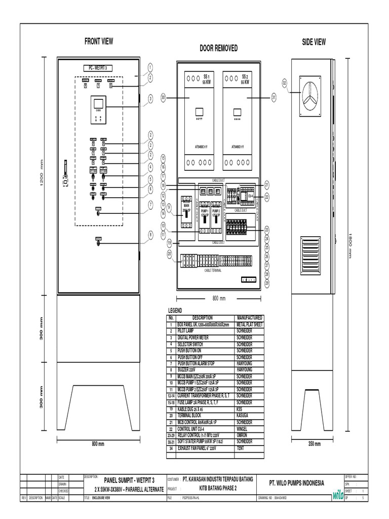 Electrical Panel Layout Diagram | PDF | Electrical Engineering ...