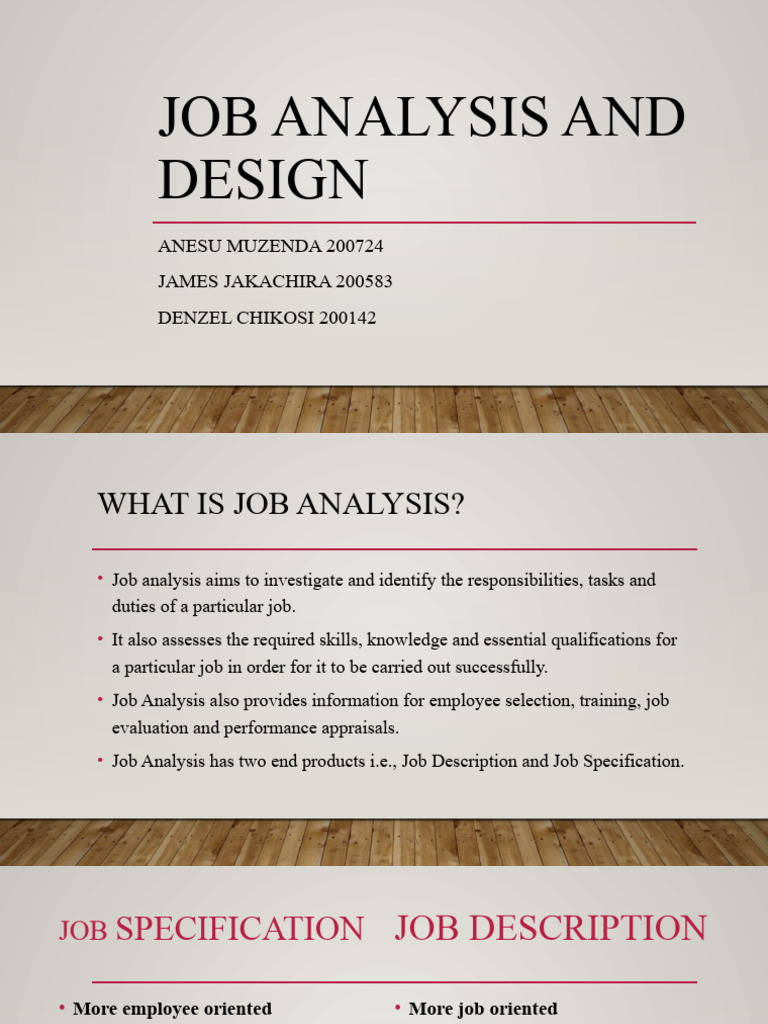 Job Analysis and Design | PDF
