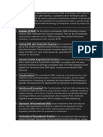 RECOMBINANT DNA TECHNOLOGYRecombinant DNA Technology