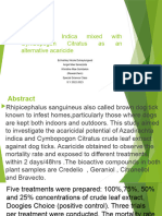 Azadirachta Indica Mixed With Cymbopogon Citratus As An