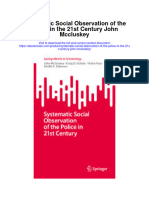 Systematic Social Observation of The Police in The 21St Century John Mccluskey Full Chapter