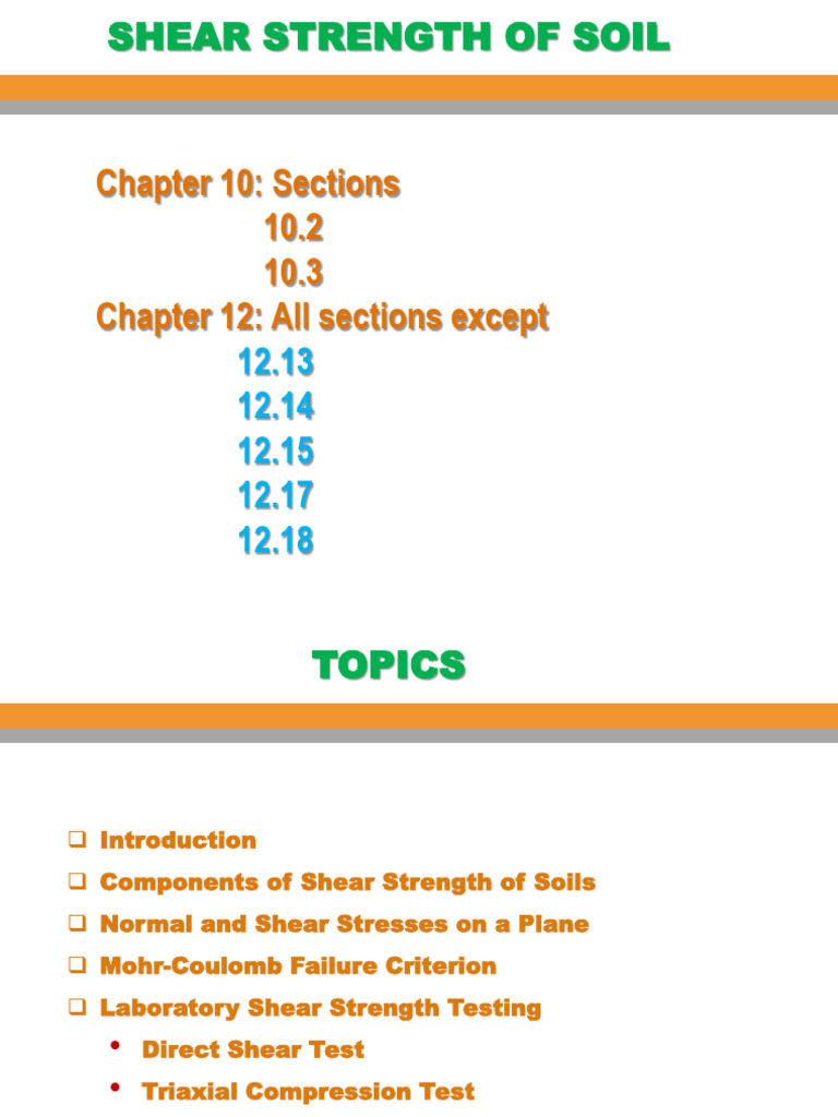 Shear Strength of Soil Analysis | PDF | Mechanics | Applied And ...