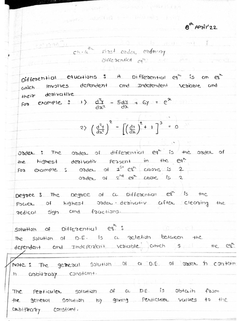 (Maths) (Sir's Notes) | PDF