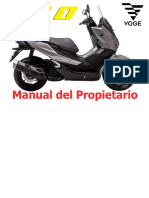 Manual de Propietario Voge SR1 Espanol