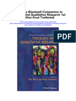 Download The Wiley Blackwell Companion To Theology And Qualitative Research 1St Edition Knut Tveitereid all chapter