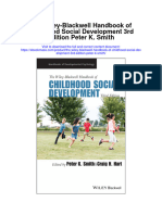 The Wiley Blackwell Handbook of Childhood Social Development 3Rd Edition Peter K Smith All Chapter