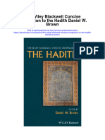 The Wiley Blackwell Concise Companion To The Hadith Daniel W Brown All Chapter