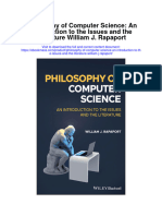 Philosophy of Computer Science An Introduction To The Issues and The Literature William J Rapaport All Chapter