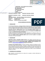 Alvarado Ortega, Egidia - Acta de Audiencia de Juicio Oral