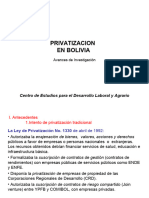 Privatizacion Sector Electrico en Bolivia