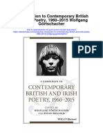 A Companion To Contemporary British and Irish Poetry 1960 2015 Wolfgang Gortschacher Full Chapter