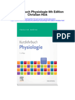 Kurzlehrbuch Physiologie 9Th Edition Christian Hick Full Chapter