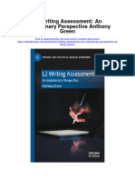 Download L2 Writing Assessment An Evolutionary Perspective Anthony Green full chapter