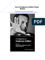 A Companion To Federico Fellini Frank Burke Full Chapter