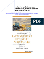 A Companion To Latin American Literature and Culture Second Edition Sara Castro Klaren Full Chapter