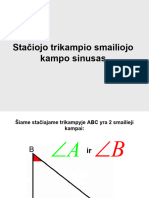 Stačiojo Trikampio Smailiojo Kampo Sinusas 4