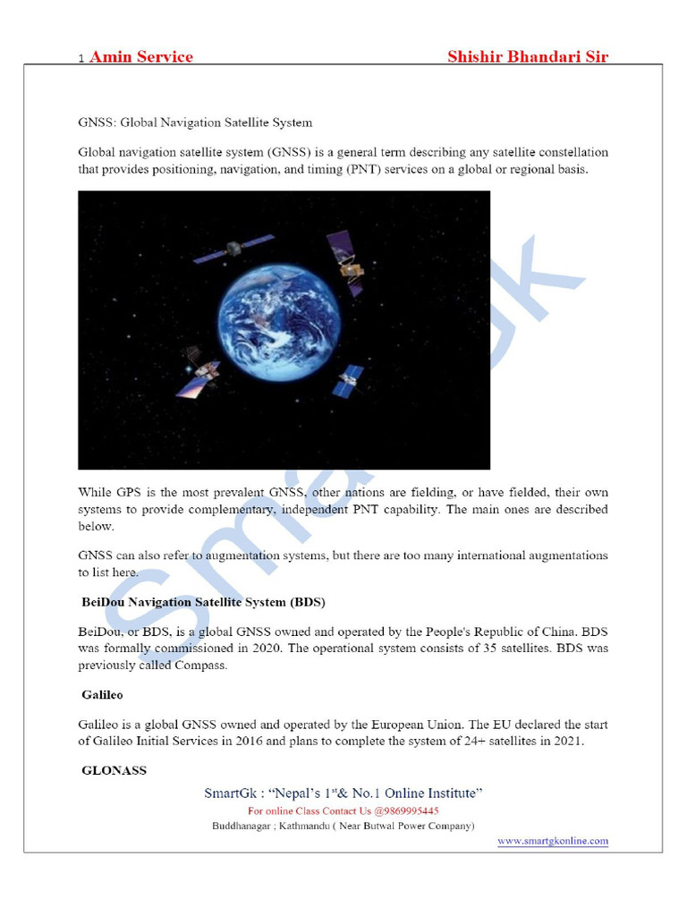 GNSS-Note-By-Abhishek Yadav 9864509827 | PDF